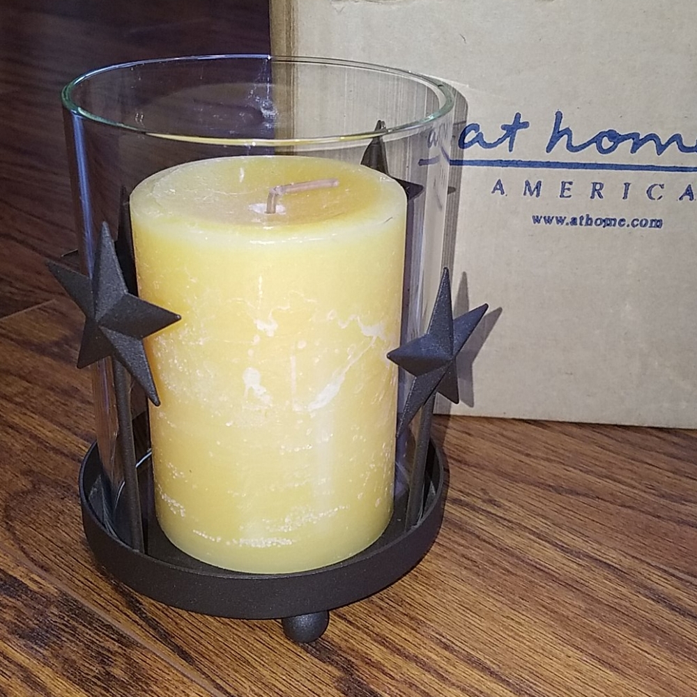 Glass hurricane votive holder - Picture 2 of 3